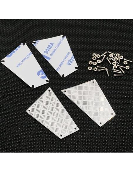 Stainless Steel rear Diamond side Plate for Traxxas TRX4