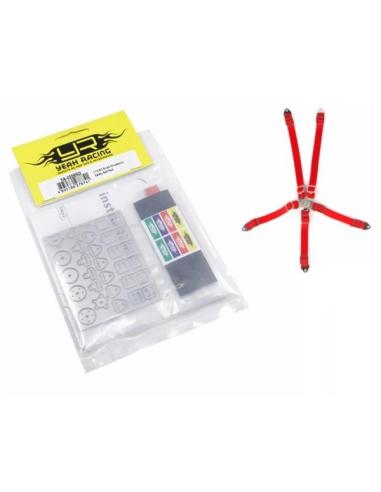 1/10 RC Scale Accessory Safety Belt Red