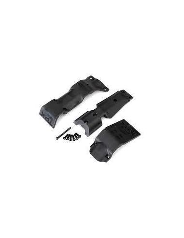 Skid plate set, front/ skid plate, rear E-Revo 2.0