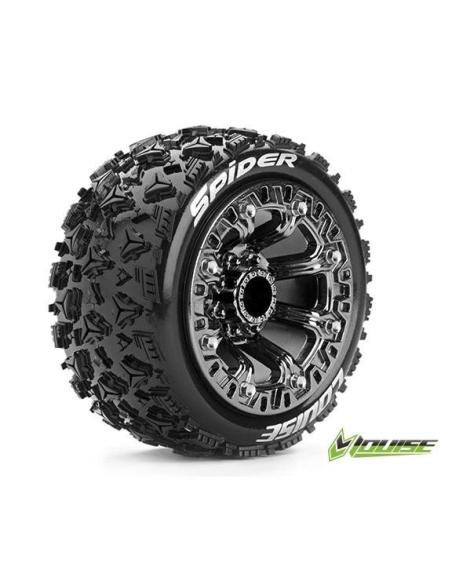 Louise RC Spider Traxxas E-Revo & Summit 1/16 Tires Chrome Glued