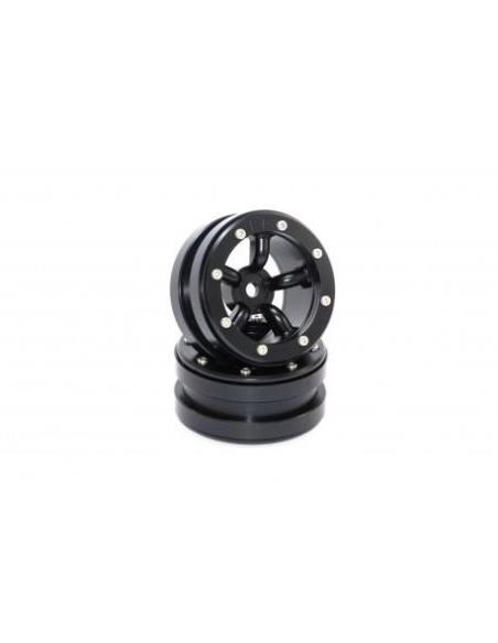 Beadlock Wheels PT-Safari Black/Black 1.9 (2 pcs) Metsafil