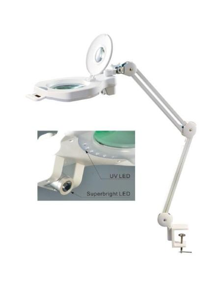 FLEXO LUPA DE SOBREMESA (Lente 5D-20D Triple Luz Regulable)