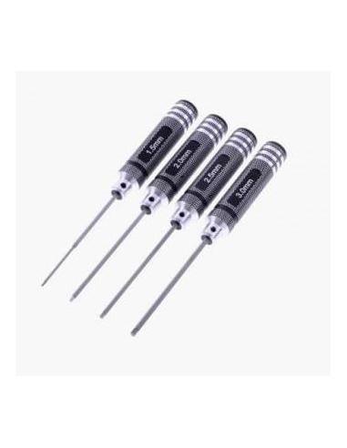 Juego de 4 llaves allen: 1.5, 2, 2.5, 3mm