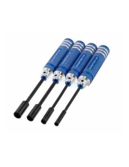 Set destornilladores de tubo hexagonal 4 - 5,5 - 7 - 8 mm