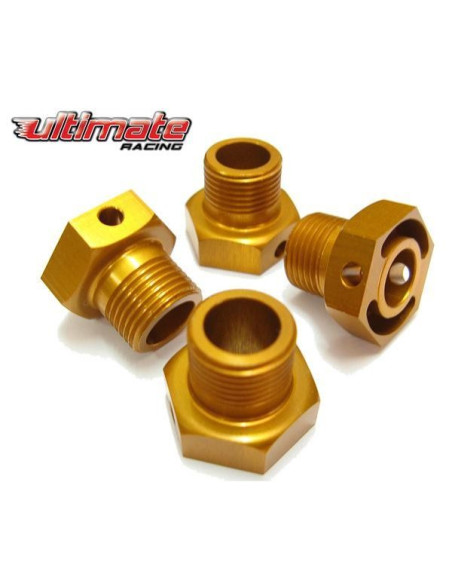 UR5107 Hexágonos de rueda de Aluminio Aligerados para RC-8 Ultimate Racing