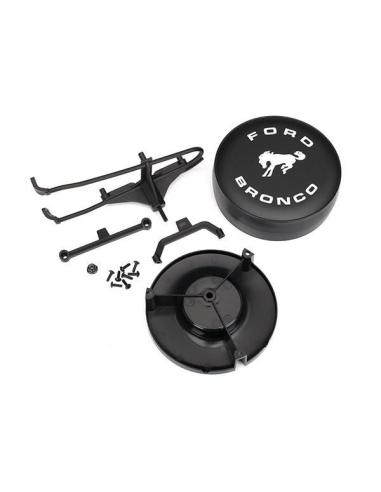 Traxxas Tire Mount and Cover for Ford Bronco XLT.