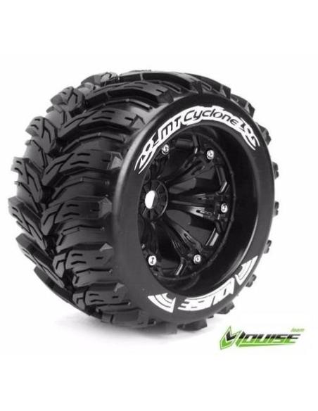 Louise RC - MT-CYCLONE - 1/8 Monster Truck - Medium - Black 3.8" Rims 0-Offset