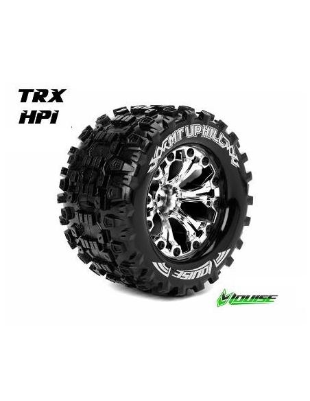 Louise MTUPHILL - Monster Truck Tires soft 2.8" Chrome offset Rims - Hex 12mm