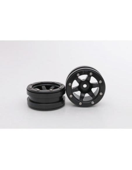 Beadlock Wheels PT-Wave Black/Black 1.9 Metsafil (2u)