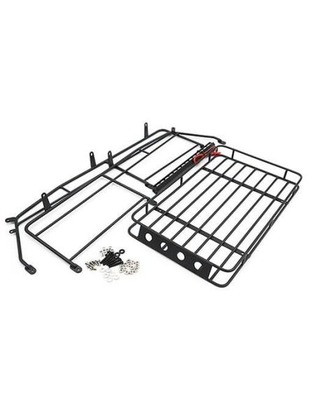 Metal Roll Cage w/ Luggage Tray & Super Bright LED Light Bar For Traxxas TRX-4 D110