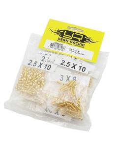 Gold Steel Screw Set For...