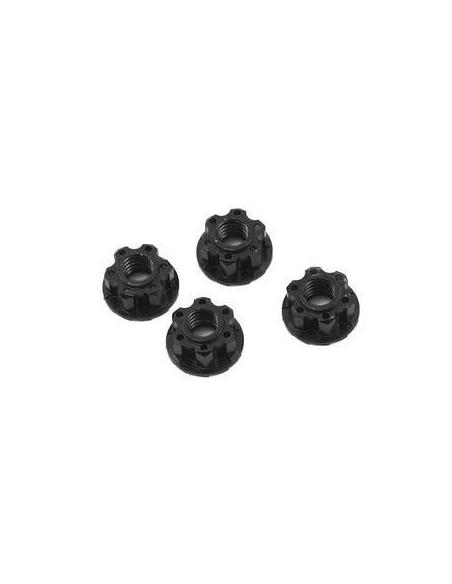 4mm Aluminium Wheel FlangeLock Nut 4pcs For RC Car B