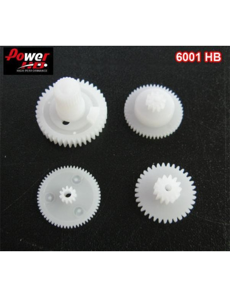 Piñoneria de plástico para el servo 6001-HB de Power HD