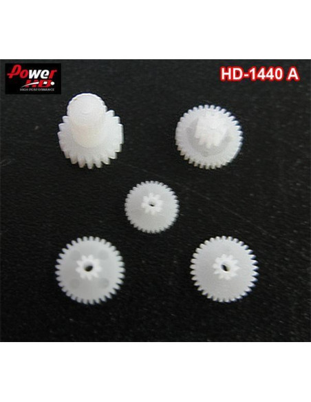 Piñoneria de plástico para el servo HD-1440A de Power HD