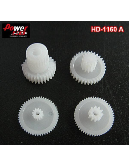 Piñoneria de plástico para el servo HD-1160A de Power HD