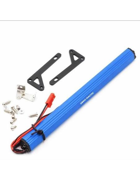 Aluminum White Super Bright LED Light Bar Blue 1/10 RC Crawler