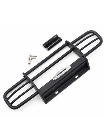 Metal Front Bumper For HPI Venture TRX-4 SCX10 II Black