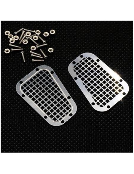 Stainless Steel Front Hood Vent Plate Type B for Traxxas TRX-4