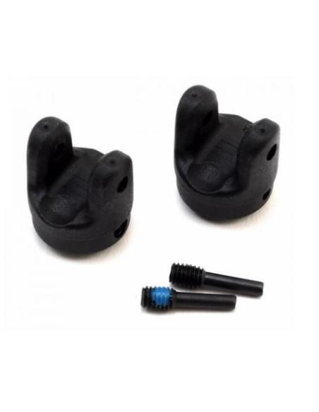 Yokes, transmission (2)/ 4x15mm screw pins (2) E-Revo VXL 2.0