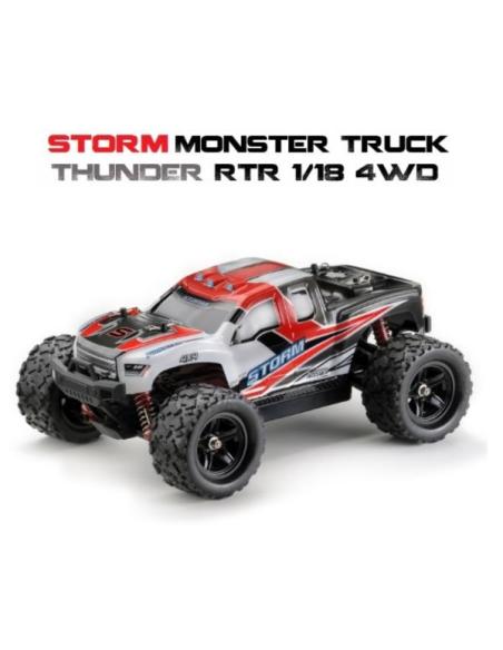 Monster Truck STORM 1/18 4WD RTR (Rojo) ABSIMA