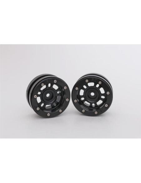 Beadlock Wheels PT- Distractor Black/Black 1.9 Metsafil (2u)