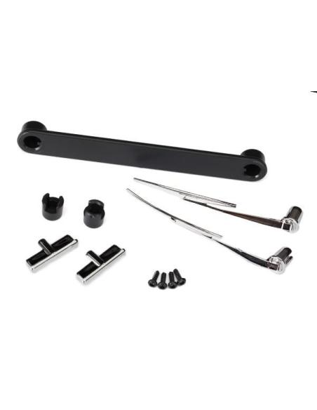 Traxxas TRX-4 Bronco Door handles, left & right/ windshield wipers, left & right/ retainers (3)