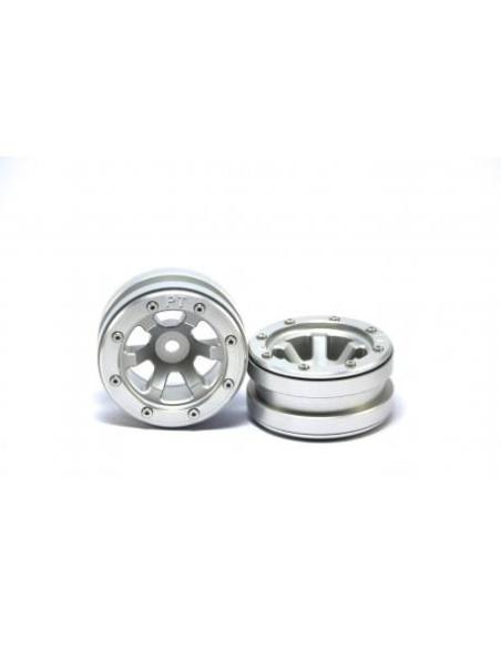 Beadlock Wheels PT- Claw Silver/Silver 1.9 (2u)
