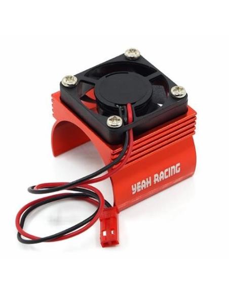 Aluminum 540 Motor Heat Sink w/ Cooling Fan Red