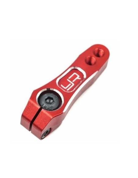 Horn aluminio 25T para Crawler Servo Futaba/Savox en Rojo