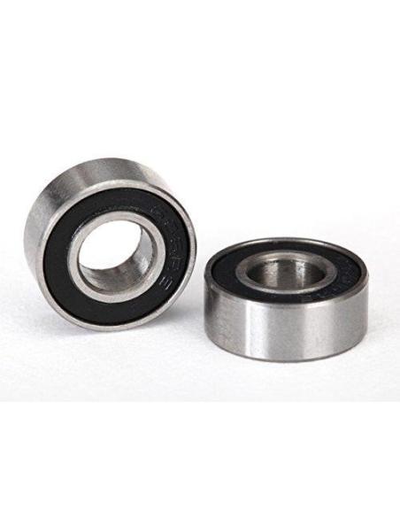 Ball bearings, black rubber sealed (6x12x4mm) (2)