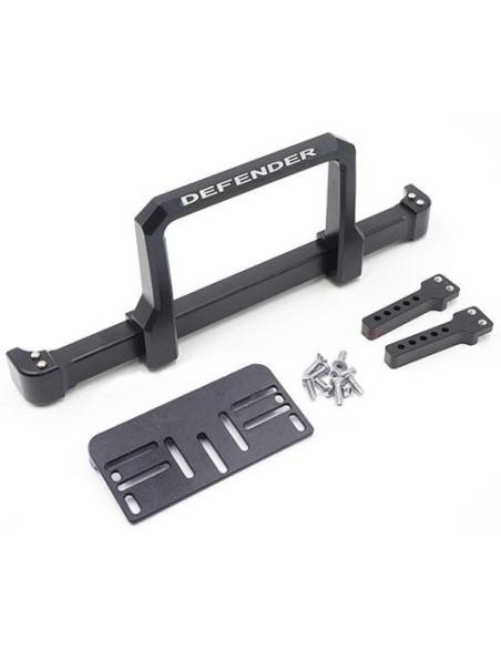 GPM Aluminum Front Bumper Set Black w/Winch Plate For Traxxas TRX-4