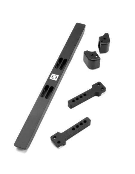 GRC Aluminum Front Bumper Set Black ForGRC Bumper Set