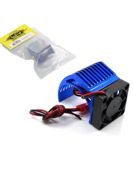 Aluminum 540 Motor Heat Sink w/ Cooling Fan Blue