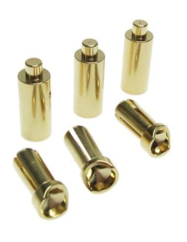 Conector 3.5mm Set (Banana) (Macho x3 + Hembra x3) para Motor Brushless