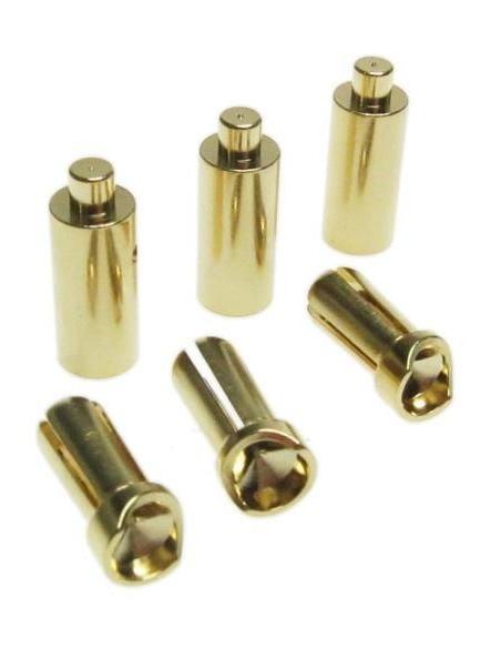 Conector 3.5mm Set (Banana) (Macho x3 + Hembra x3) para Motor Brushless