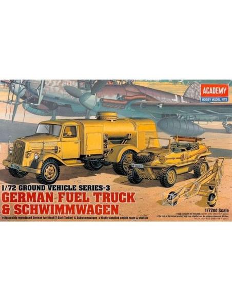 German Fuel Truck & Schiwimmwagen 1/72 Academy