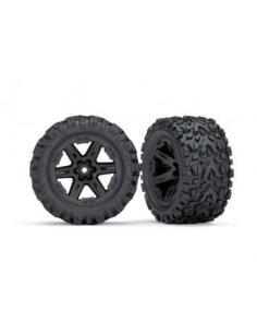 Rustler 4X4 black wheels...