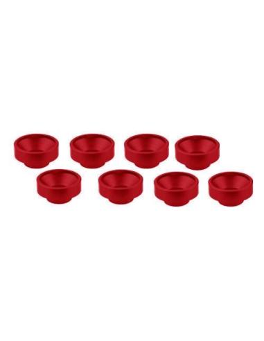 Arandelas Aluminio para Servo - Rojo (8U.)