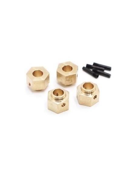 Fastrax TRX-4 Brass Hex Wheel Hub +5mm (4)