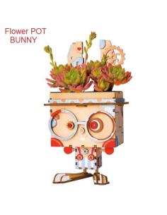 Cute Robot Flower Pot - 3D...