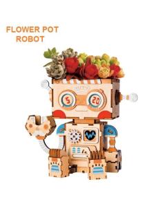 Cute Robot Flower Pot - 3D...