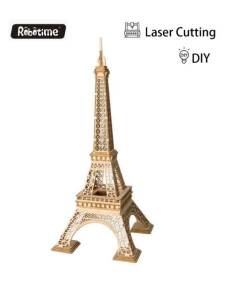 Modern 3D Wooden Puzzle - Non Animals TG501 Eiffel Tower