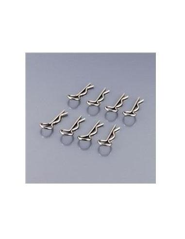 Clips carrocería para 1/8 (8u)
