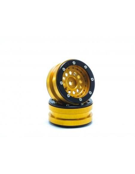 Beadlock Wheels PT-Bullet Gold/Black 1.9 (2u)