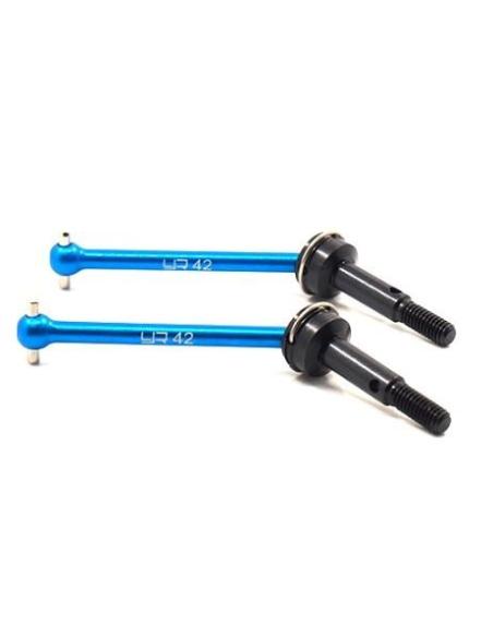 7075 Aluminum Front Universal Steel Shaft 42mm 2pcs For Tamiya XV01