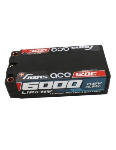 Batería Gensace 6000mAh 7.6V High Voltage 120C 2S2P Shorty