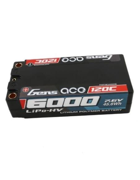 Batería Gensace 6000mAh 7.6V High Voltage 120C 2S2P Shorty