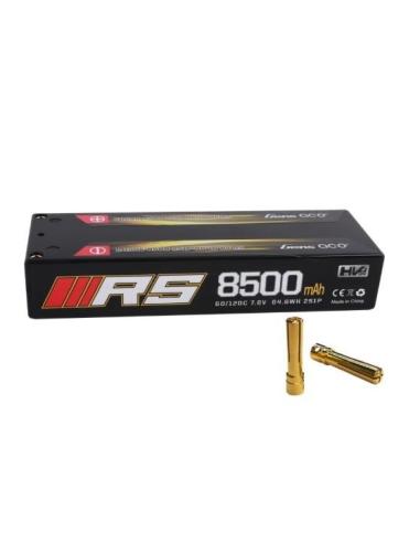 Batería Gensace 8500mAh 7.6V High Voltage 120C 2S1P HardCase Banana 4mm