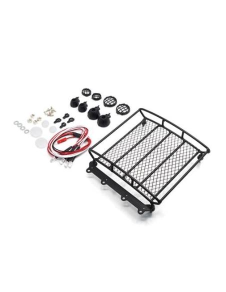 Metal Mesh Wire Luggage Tray Type A w/ 4 White Light 12.5cm X 11.5cm X 3cm