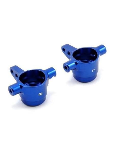 Traxxas Aluminum Steering Block Set (Blue) (2)